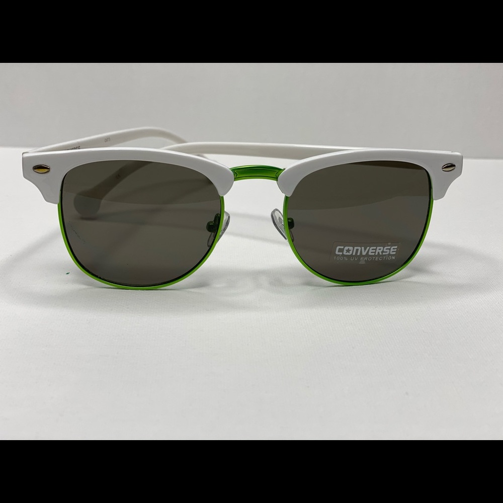 Converse Green and White Clubmaster Sunglasses